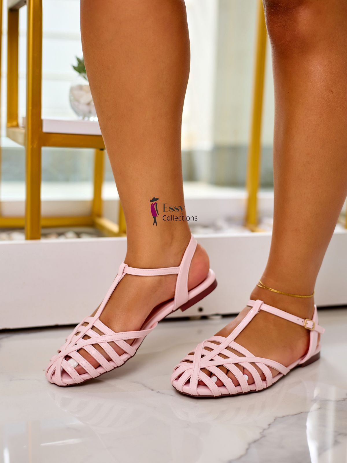 Classic Woven Slingback Flat Sandals